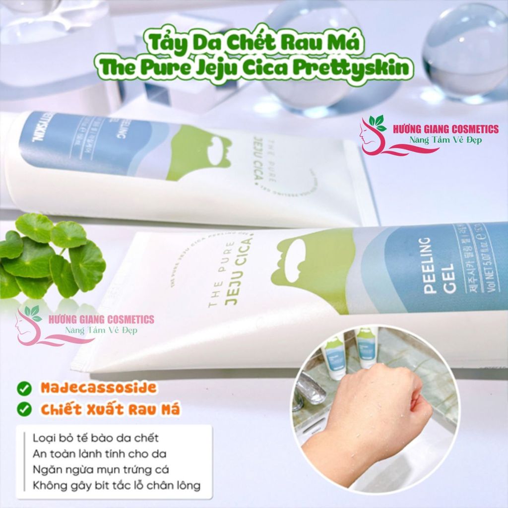 Gel Tẩy Tế Bào Chết Rau Má Jeju Cica Pretty Skin