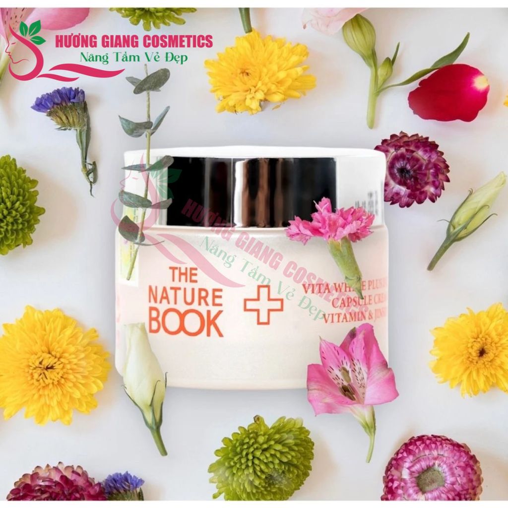 Kem dưỡng trắng da nhân sâm kết hợp vitamin the Nature Book Hàn Quốc 50g