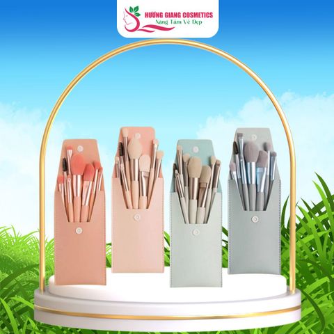 Bộ Cọ Trang Điểm 8 Cây Đa Năng, Lông Cọ Mềm, Nhỏ Gọn, Tiện Lợi Bỏ Túi