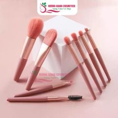Bộ Cọ Trang Điểm 8 Cây Đa Năng, Lông Cọ Mềm, Nhỏ Gọn, Tiện Lợi Bỏ Túi