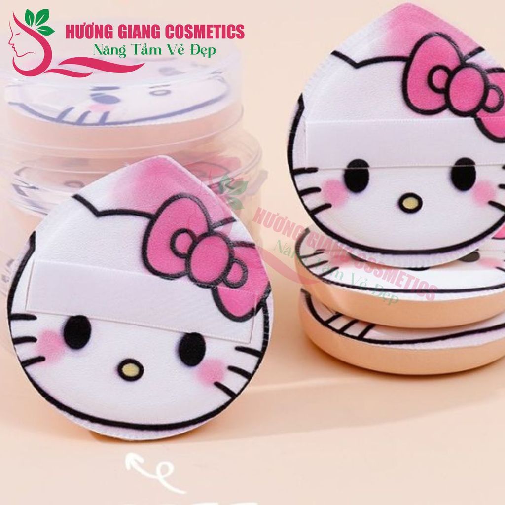 Bông mút trang điểm hình mèo Hello Kitty