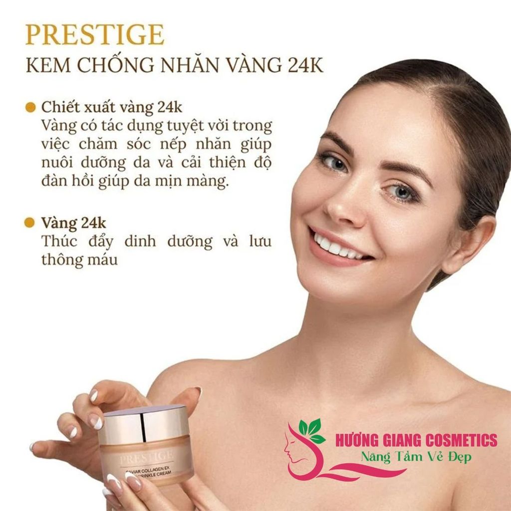 Kem Dưỡng Da Chống Nhăn Prestige Vàng Caviar Collagen Ex Cream 50g
