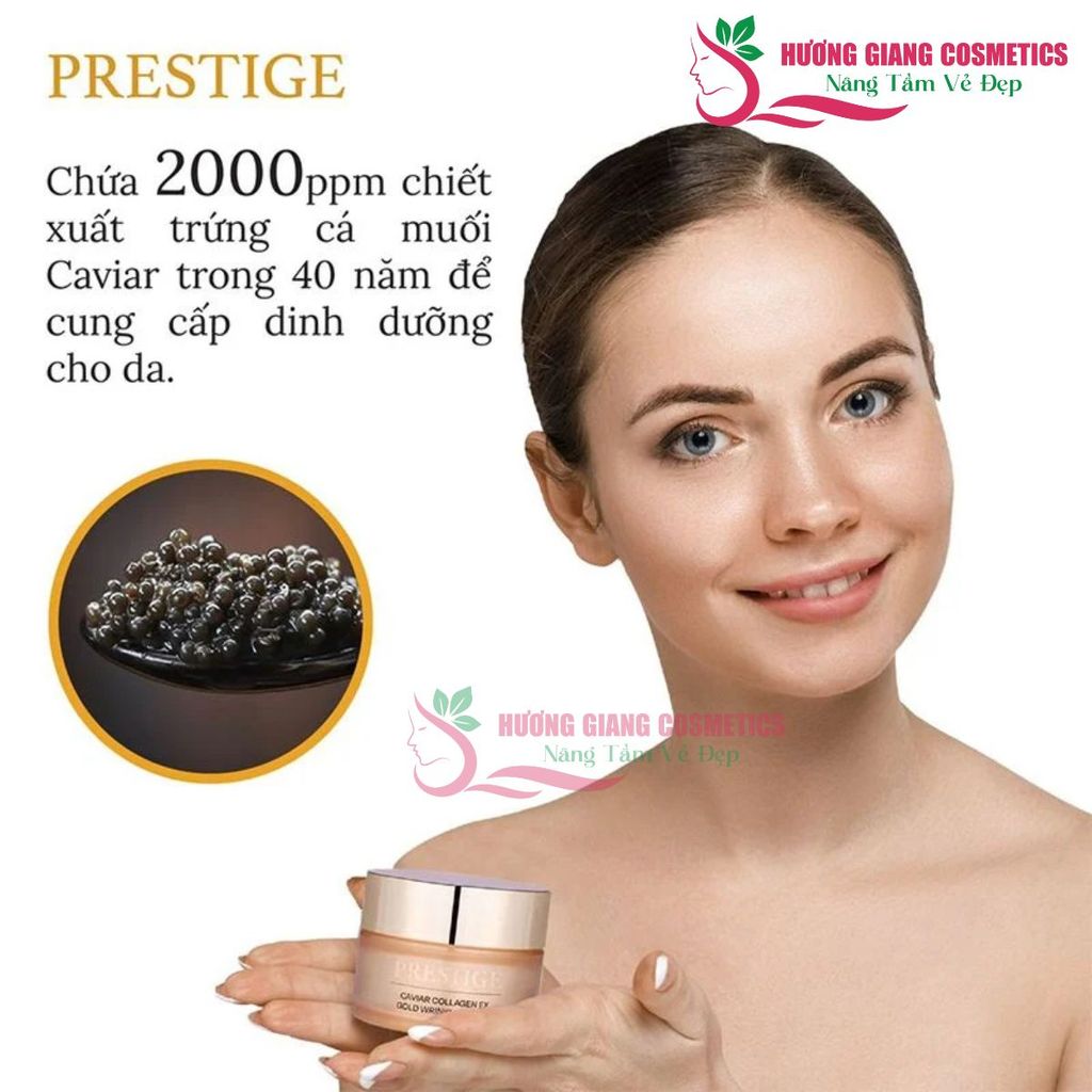 Kem Dưỡng Da Chống Nhăn Prestige Vàng Caviar Collagen Ex Cream 50g