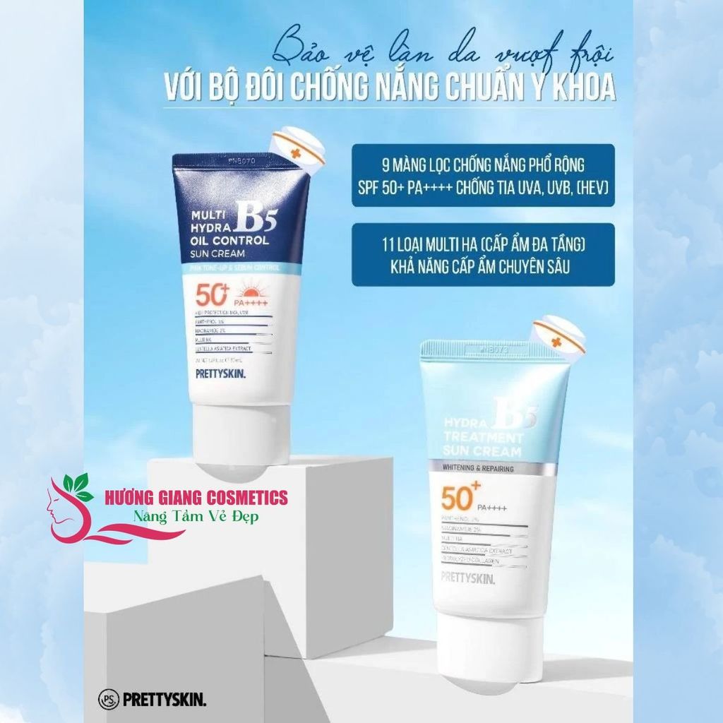 Kem Chống Nắng B5 Pretty Skin Multi Hydra Oil Control Sun Cream