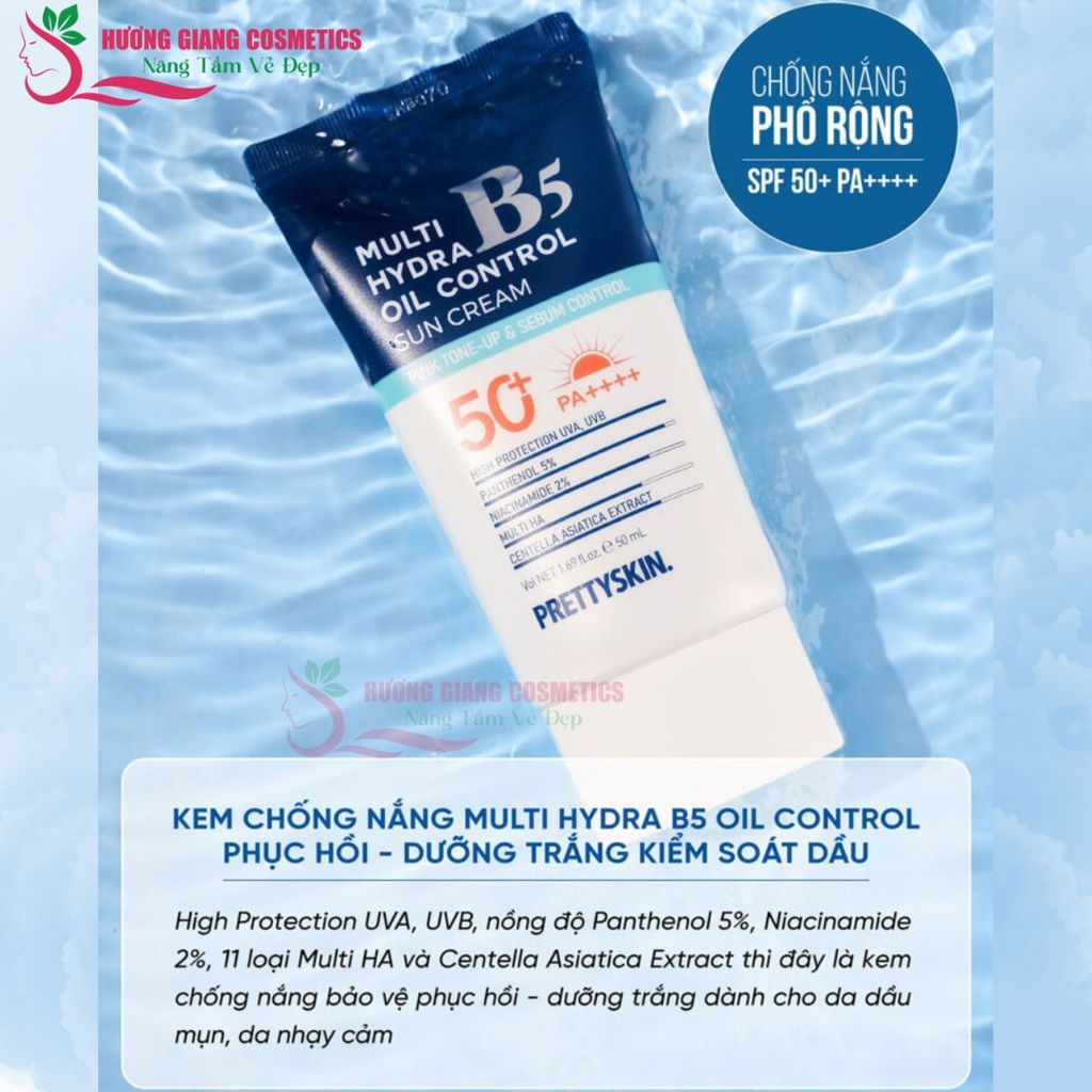 Kem Chống Nắng B5 Pretty Skin Multi Hydra Oil Control Sun Cream