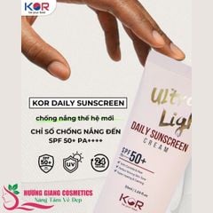Kem Chống Nắng Kor Ultra Light Daily Sunscreen Cream SPF50+ PA ++++