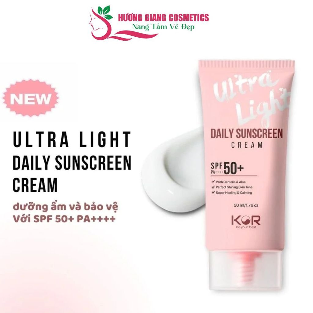 Kem Chống Nắng Kor Ultra Light Daily Sunscreen Cream SPF50+ PA ++++