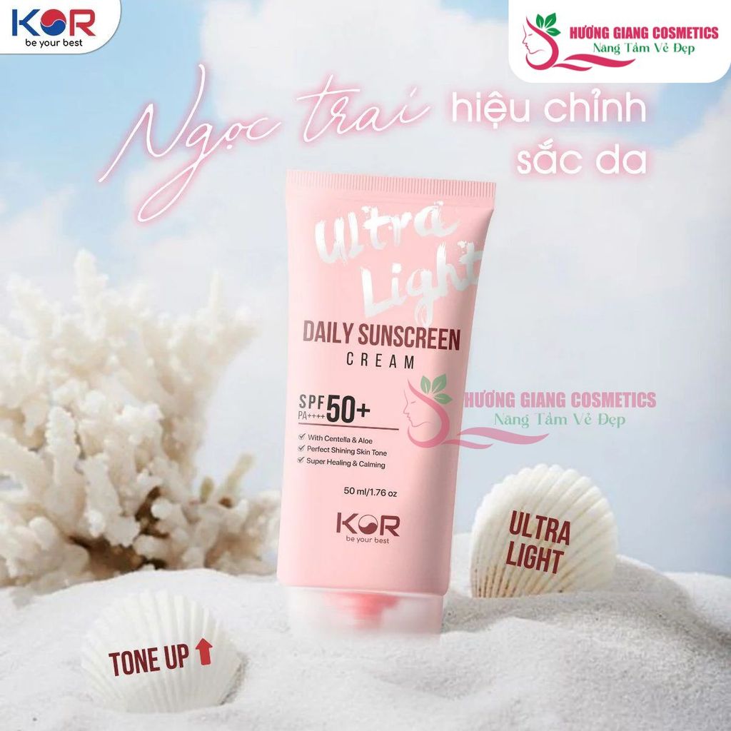 Kem Chống Nắng Kor Ultra Light Daily Sunscreen Cream SPF50+ PA ++++