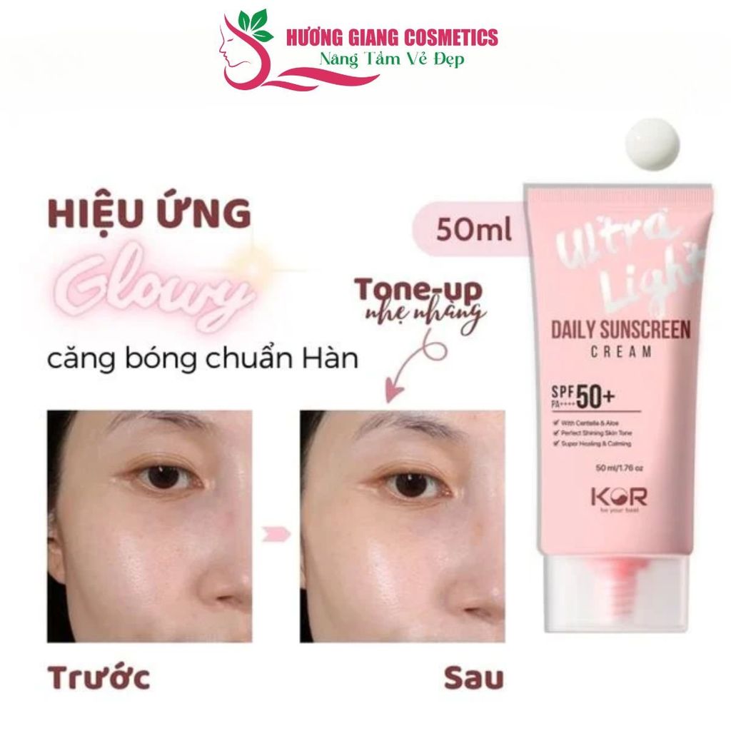 Kem Chống Nắng Kor Ultra Light Daily Sunscreen Cream SPF50+ PA ++++