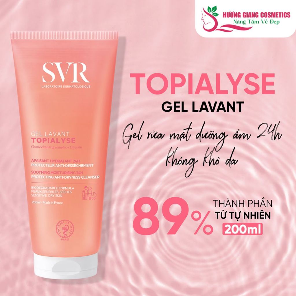 Sữa Rửa Mặt SVR Không Xà Phòng Cho Da Khô, Nhạy Cảm 200ml-Hồng