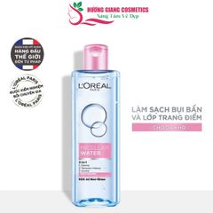 Nước Tẩy Trang L'ORÉAL Micellar Water 3IN1-400 ml-Cho Da Thường Và Khô