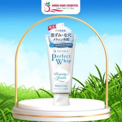 Sữa Rửa Mặt Senka Perfect Whip White Làm Sạch, Dưỡng trắng da 120g