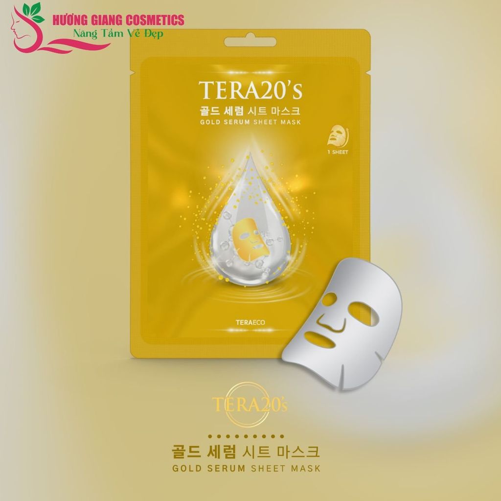 Mặt Nạ Dưỡng Da Serum Tinh Chất Vàng TERA20’s Thải Độc Cho Da