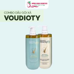 Dầu Gội Xả Phục Hồi Tóc Hư Tổn Nặng Voudioty Keratin X9 500ml