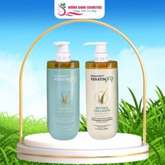 Dầu Gội Xả Phục Hồi Tóc Hư Tổn Nặng Voudioty Keratin X9 500ml