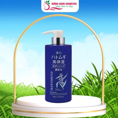 Sữa Tắm Hatomugi Dưỡng Ẩm Sâu, Làm Sáng Da 600ml