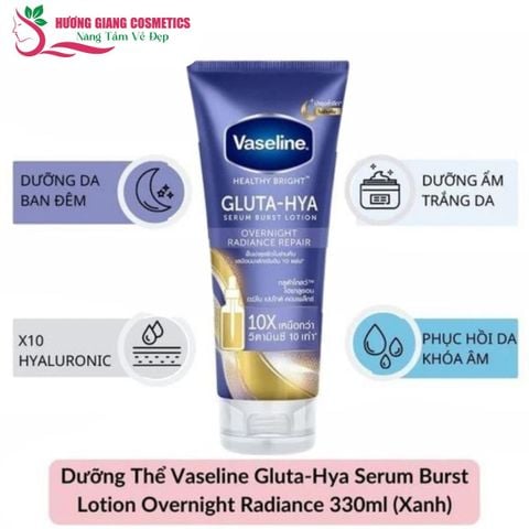 Sữa Dưỡng Thể Trắng Da Ban Đêm Vaseline Healthy Bright 330ml