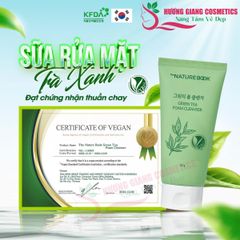 Sữa Rửa Mặt Trà Xanh The Nature Book nhập khẩu Hàn Quốc 150g