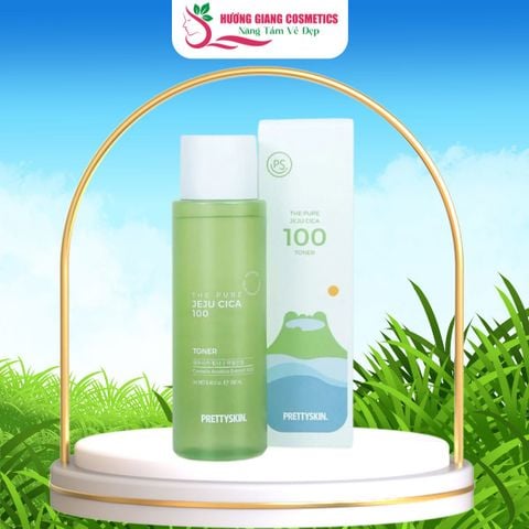 Toner Chiết Xuất Rau Má Jeju Cica Pretty Skin 250ml Hàn Quốc