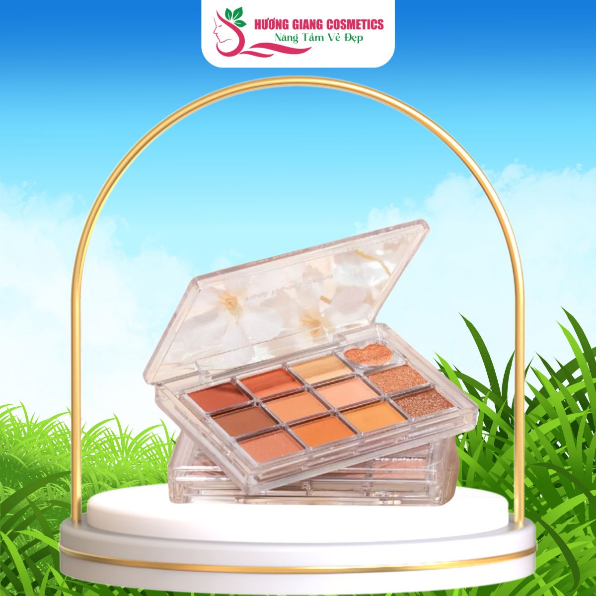 Bảng Phấn Mắt Odbo 12 Ô Real Heart Color