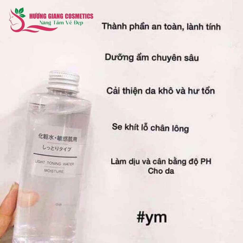 Nước Hoa Hồng MUJI MOISTUSE TONING WATER 200ml Cho Da Thường, Da Khô