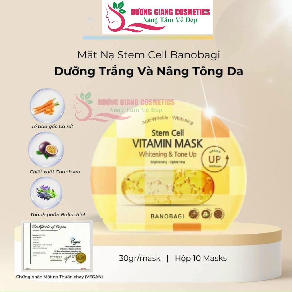 Mặt Nạ Banobagi Stem Cell Vitamin Giúp Dưỡng Trắng Và Nâng Tông Da