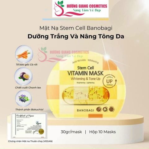 Mặt Nạ Banobagi Stem Cell Vitamin Giúp Dưỡng Trắng Và Nâng Tông Da