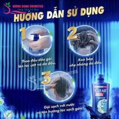 Dầu Gội Trị Gàu Clear Men Hương Bạc Hà  390 ml Thái Lan