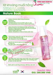 Xịt Khoáng Muối Hồng Himalaya The Nature Book Hàn Quốc - 100ml