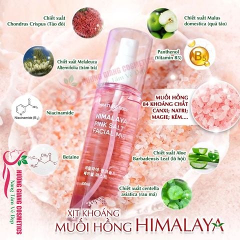 Xịt Khoáng Muối Hồng Himalaya The Nature Book Hàn Quốc - 100ml