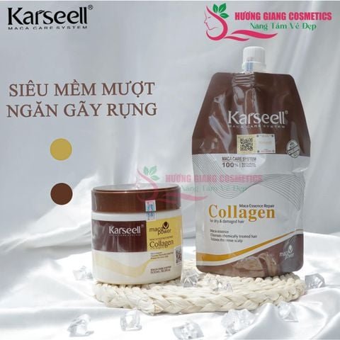 Dầu Hấp Tóc COLLAGEN KARSEELL MACA phục hồi tóc hư tổn 500ml