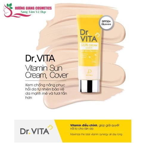 Kem Chống Nắng phục hồi da Daycell DR.Vita Vitamin Sun Cream SPF50+