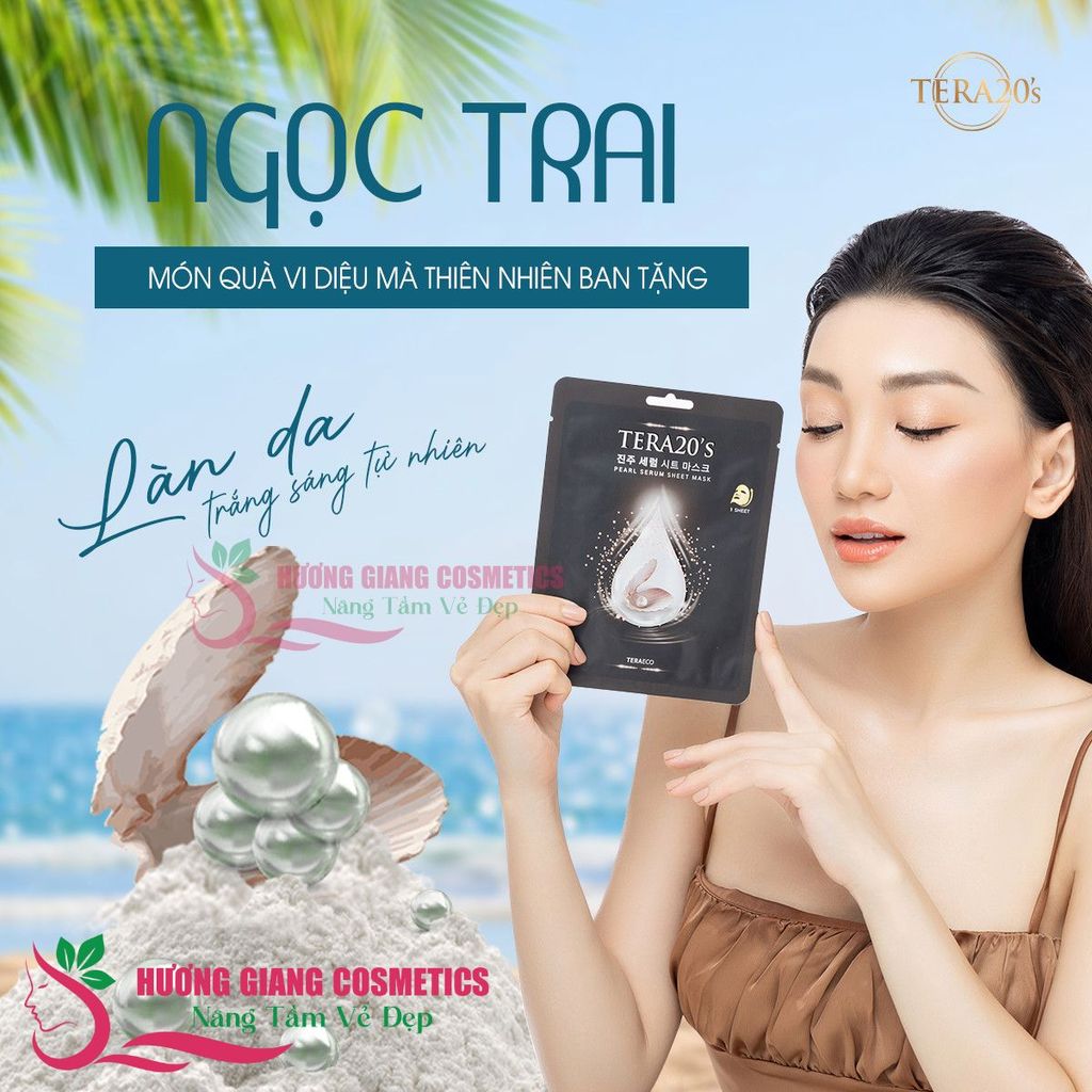 Mặt Nạ Dưỡng Da Serum Tinh Chất Ngọc Trai TERA20’s Làm Da Trắng Hồng