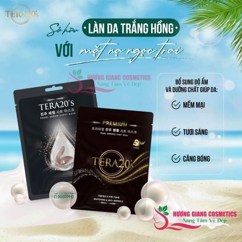 Mặt Nạ Dưỡng Da Serum Tinh Chất Ngọc Trai TERA20’s Làm Da Trắng Hồng
