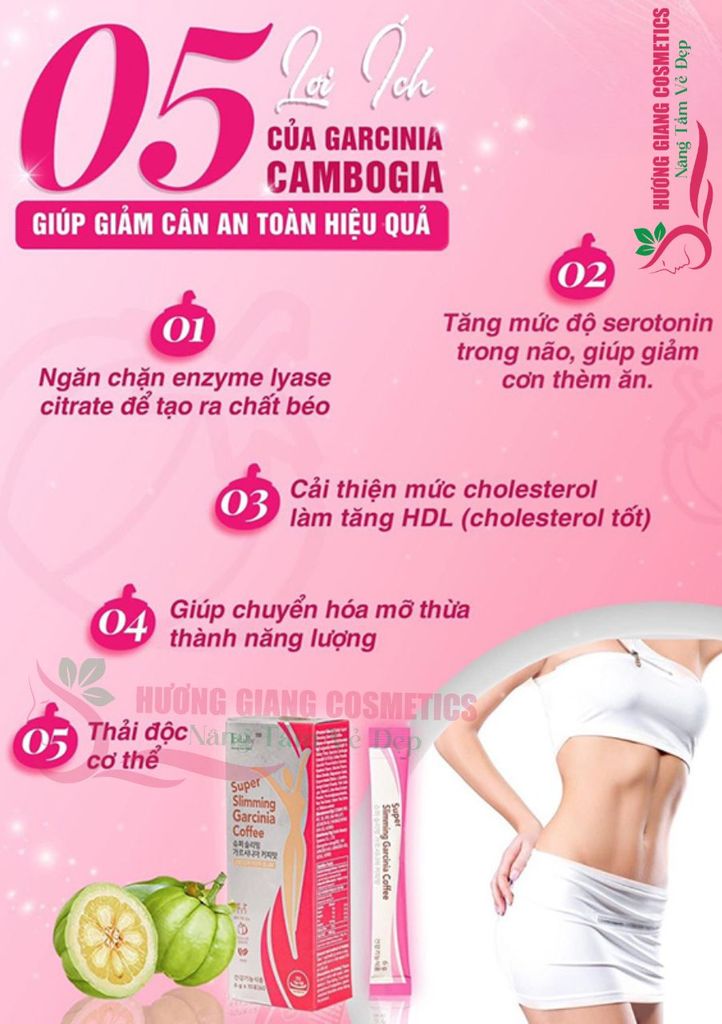 Cafe Giảm Cân Và Thải Độc Slimming Garcinia Coffee Edally BH Hàn Quốc