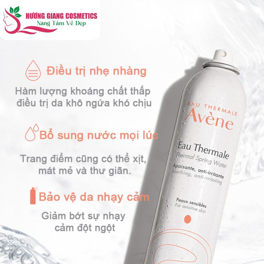 Xịt Khoáng AVENE Eau Thermale Pháp Cấp Nước & Giảm Kích Ứng 300ml