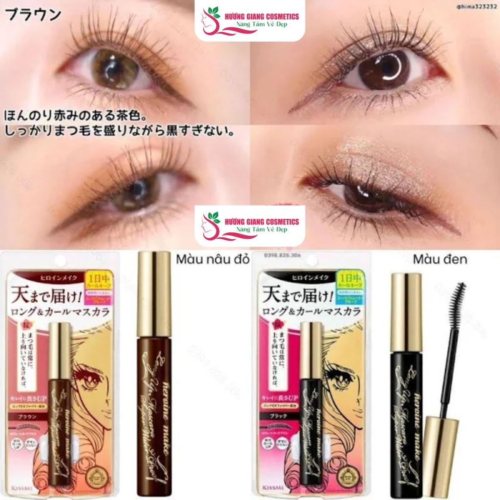Mascara Kissme Heroin Make Dạng Màng Film Nâng Cong Và Dài Mi-Mini