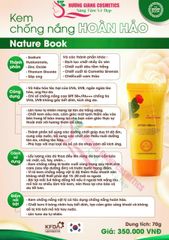 Kem chống nắng hoàn hảo hằng ngày The Nature Book Hàn Quốc 70ml