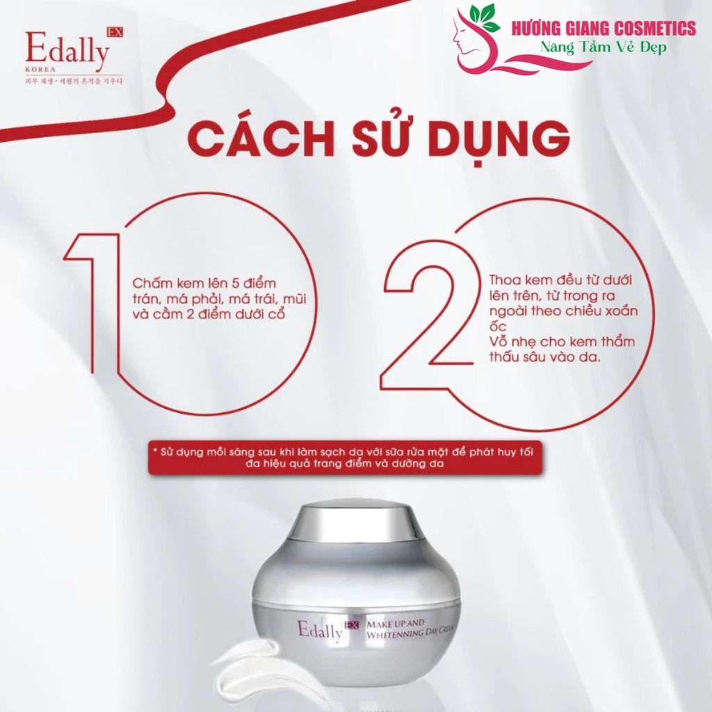 Kem trang điểm và dưỡng trắng ban ngày Edally EX Hàn Quốc 50g