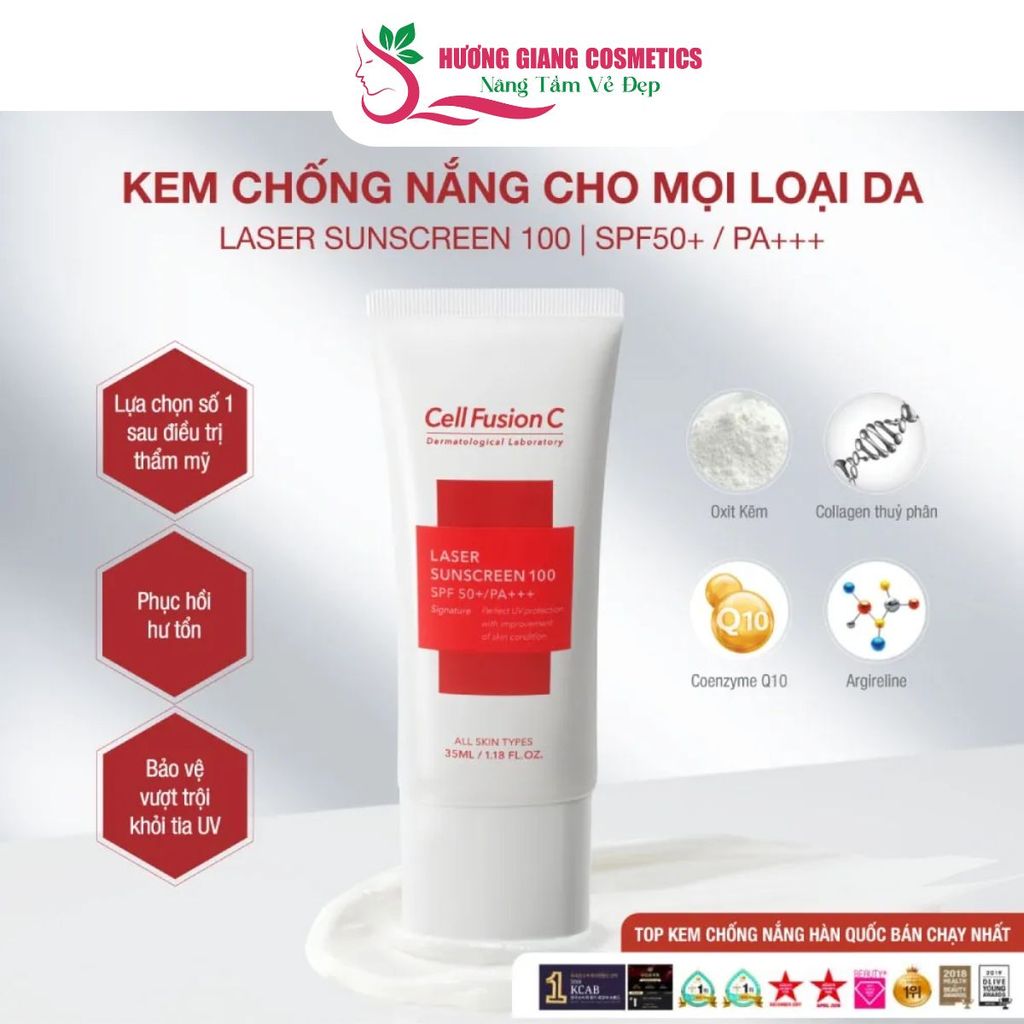 Kem Chống Nắng Cell Fusion C Laser Sunscreen 100 SPF50+Cho Da Nhạy Cảm
