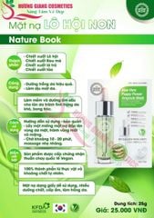 Mặt Nạ Dưỡng Trắng Da Lô Hội Non The Nature Book Hàn Quốc 25gx10