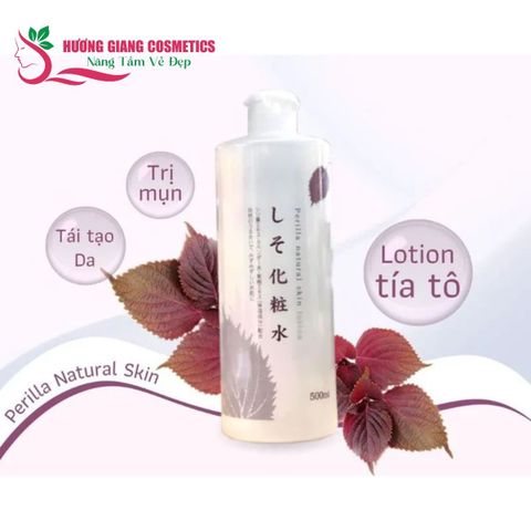 Nước Hoa Hồng Cấp Ẩm Dưỡng Da Tía Tô Dokudami Natural 500ml Nhật Bản