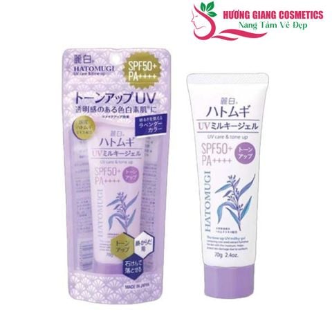 Kem Chống Nắng Nâng Tông Hatomugi UV Care & Tone Up SPF50+ PA++++ 70g