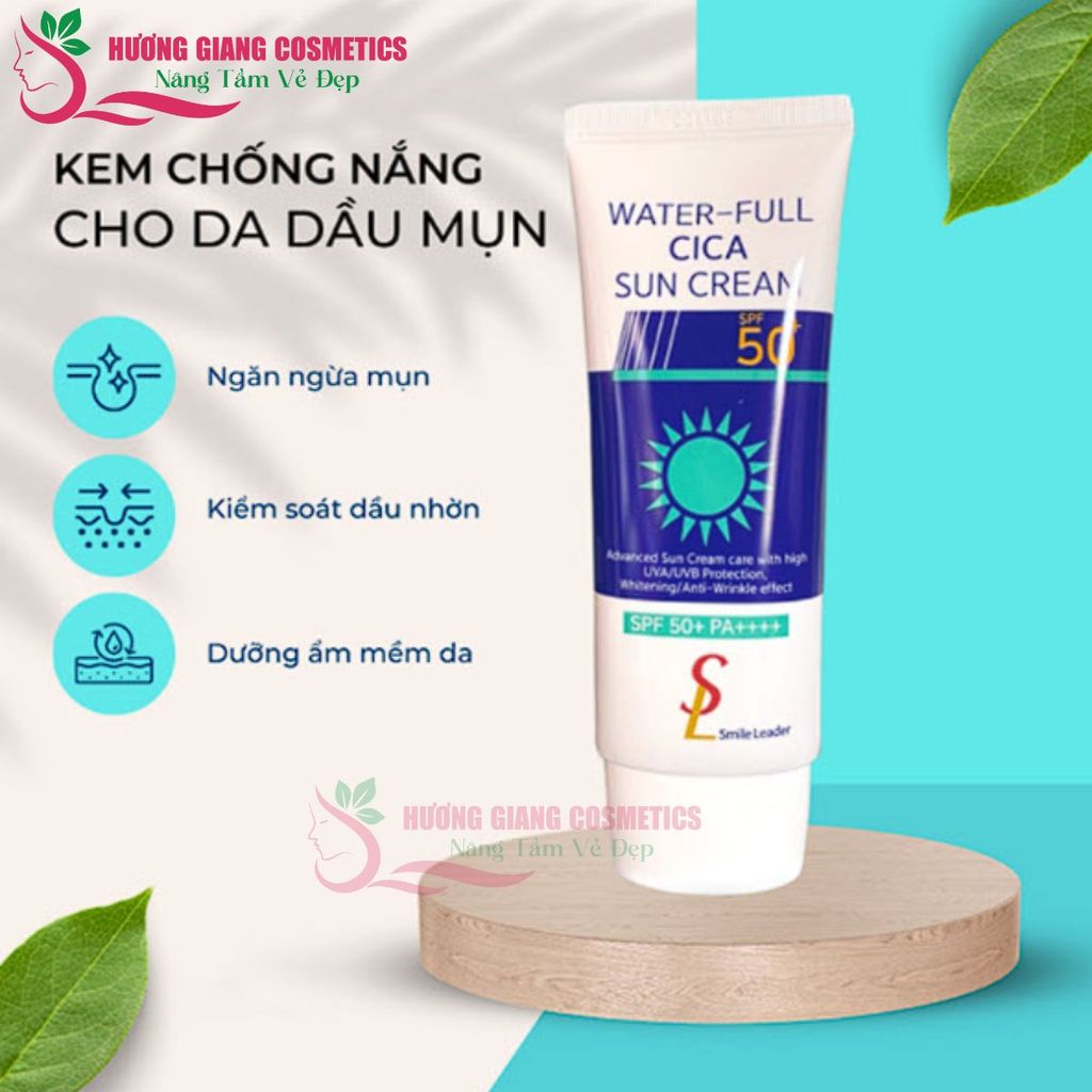 Kem Chống Nắng Ngừa Mụn SL Water-Full Cica Sun Cream SPF50+ PA+++