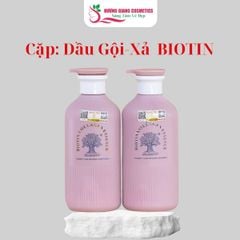 Dầu Gội Xả Hương Nước Hoa, Phục Hồi Tóc Biotin Hồng 500ml