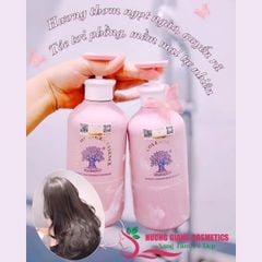 Dầu Gội Xả Hương Nước Hoa, Phục Hồi Tóc Biotin Hồng 500ml