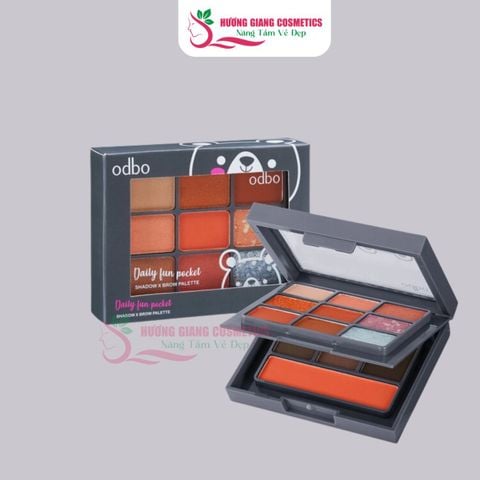 Bảng Phấn Mắt 2 Tầng Odbo Daily Fun Pocket Shadow X Brown OD1042