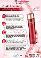 Nước hoa hồng tái sinh, phục hồi Edally Ex Hàn Quốc 150 ml