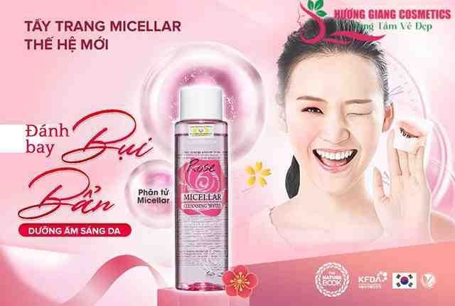Nước Tẩy Trang hoa hồng Micellar The Nature Book Hàn Quốc 150ml