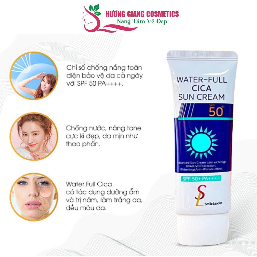 Kem Chống Nắng Ngừa Mụn SL Water-Full Cica Sun Cream SPF50+ PA+++
